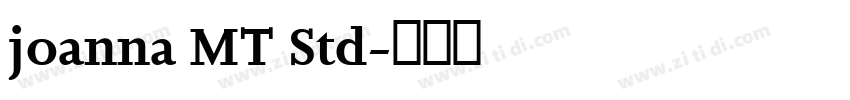 joanna MT Std字体转换